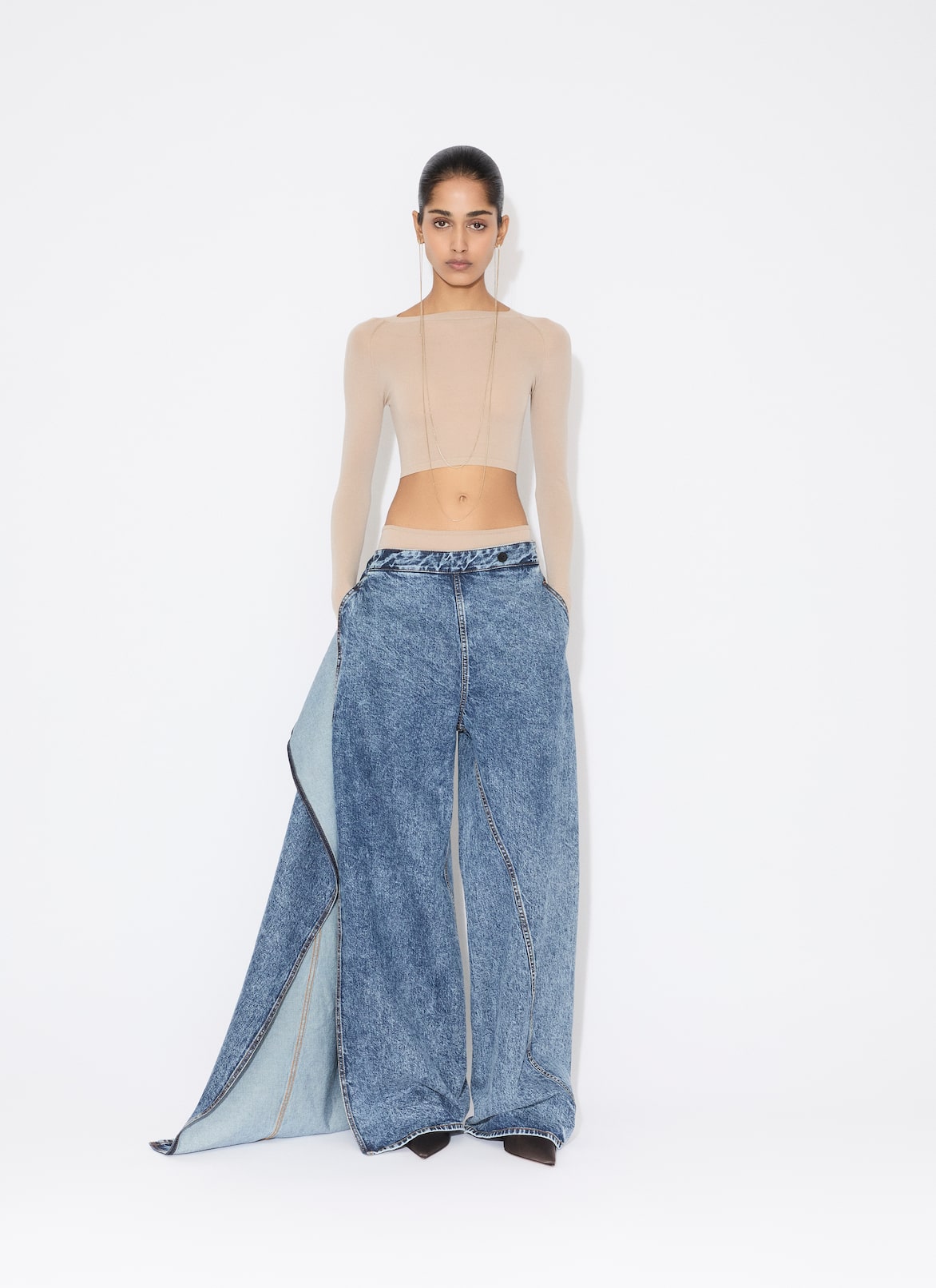 WRAP JEANS ALAÏA BLUE WRAP JEANS